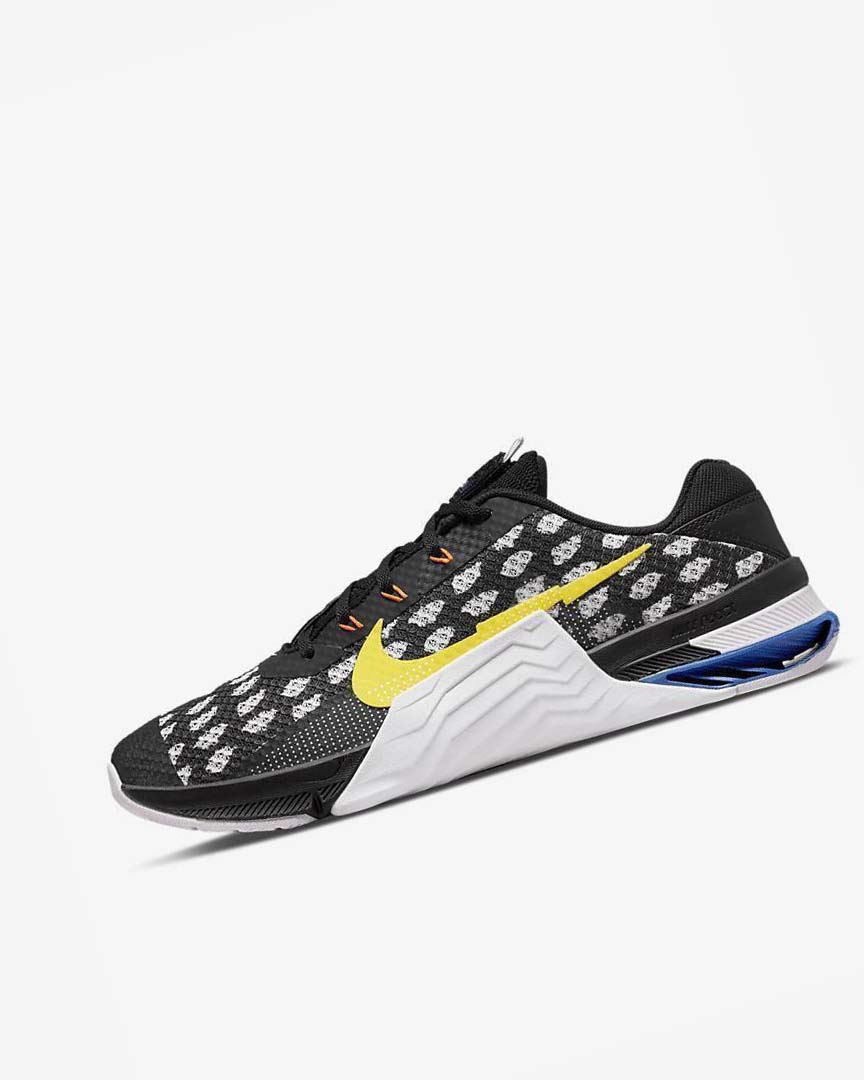 Zapatillas Deportivos Nike Metcon 7 Hombre Negras Blancas Azules Amarillo | AR2431