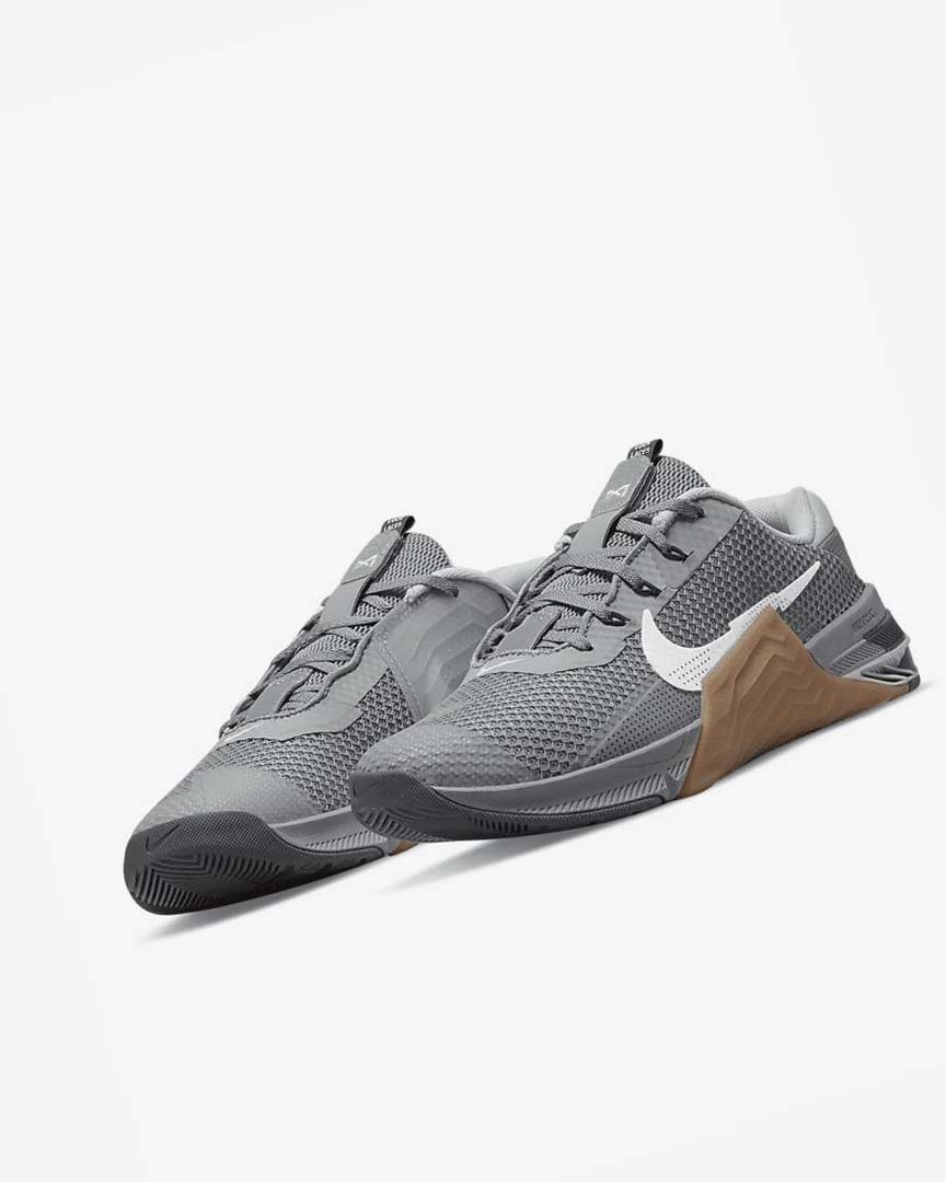 Zapatillas Deportivos Nike Metcon 7 Hombre Gris Marrones Gris Oscuro Blancas | AR2942