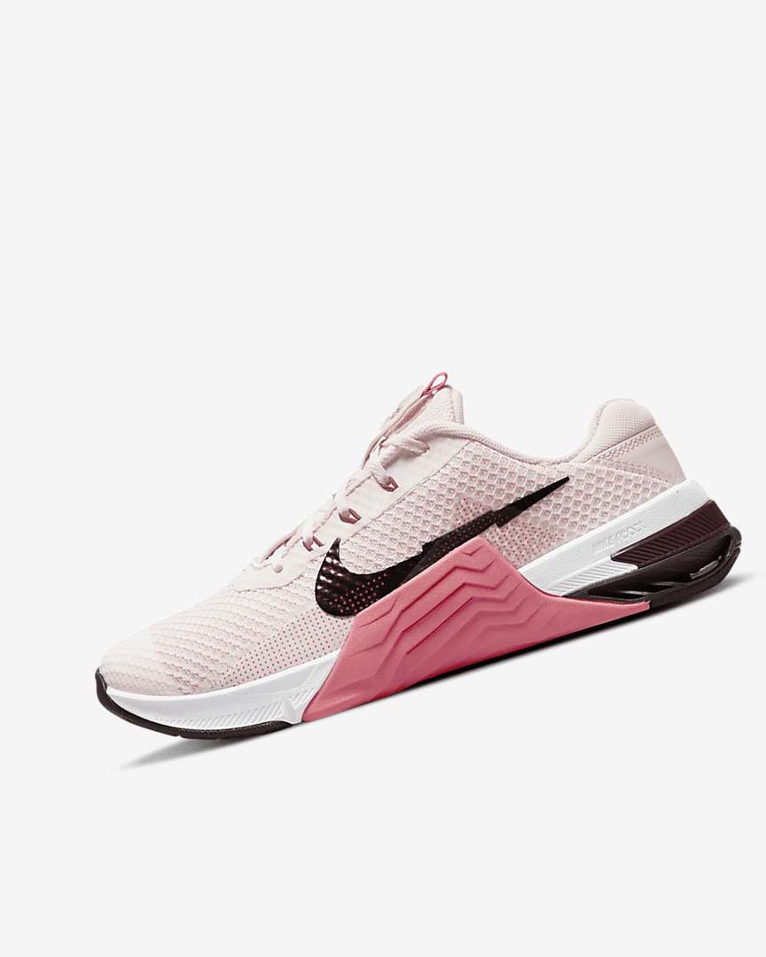 Zapatillas Deportivos Nike Metcon 7 Mujer Rosas Claro Rosas Metal | AR2321