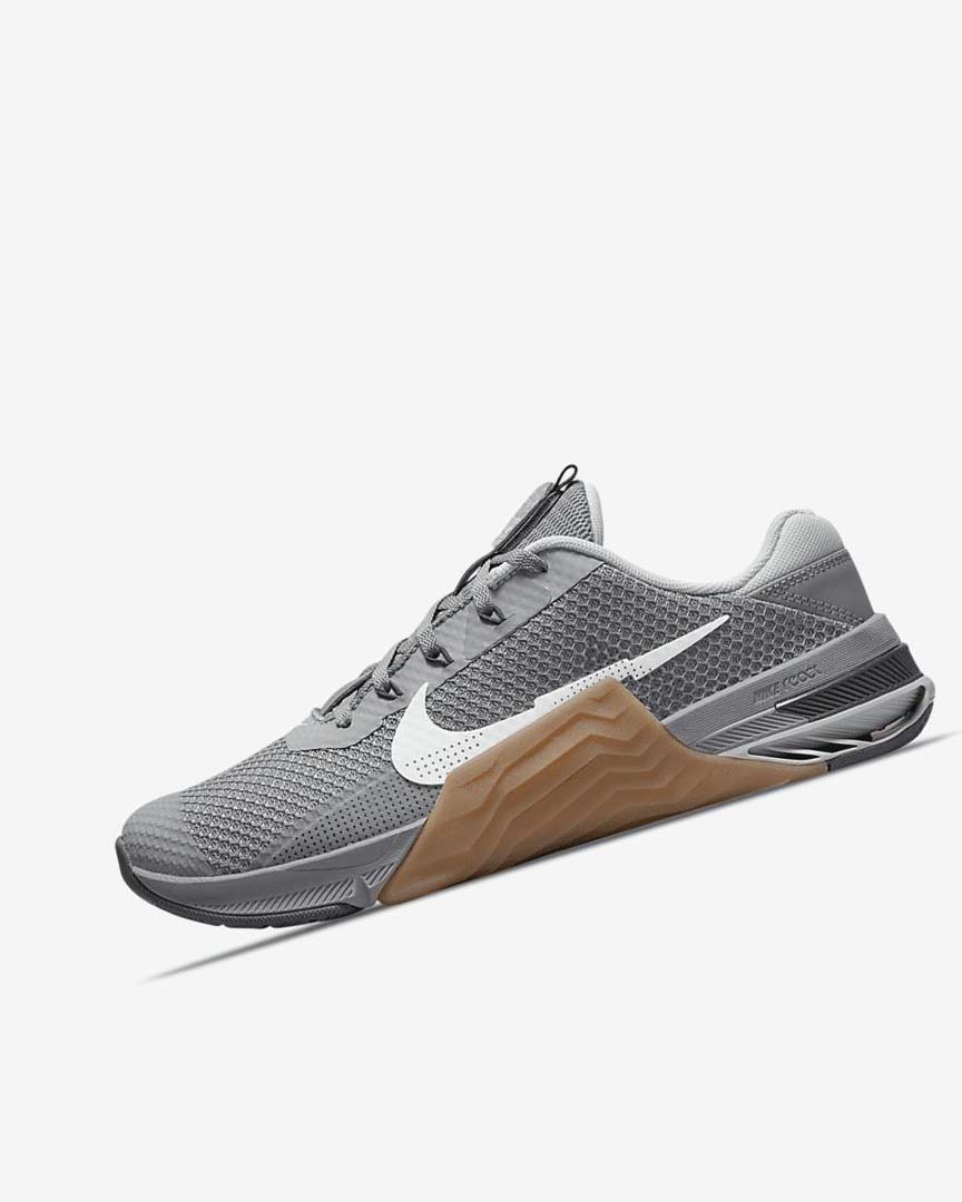 Zapatillas Deportivos Nike Metcon 7 Mujer Gris Marrones Gris Oscuro Blancas | AR5393