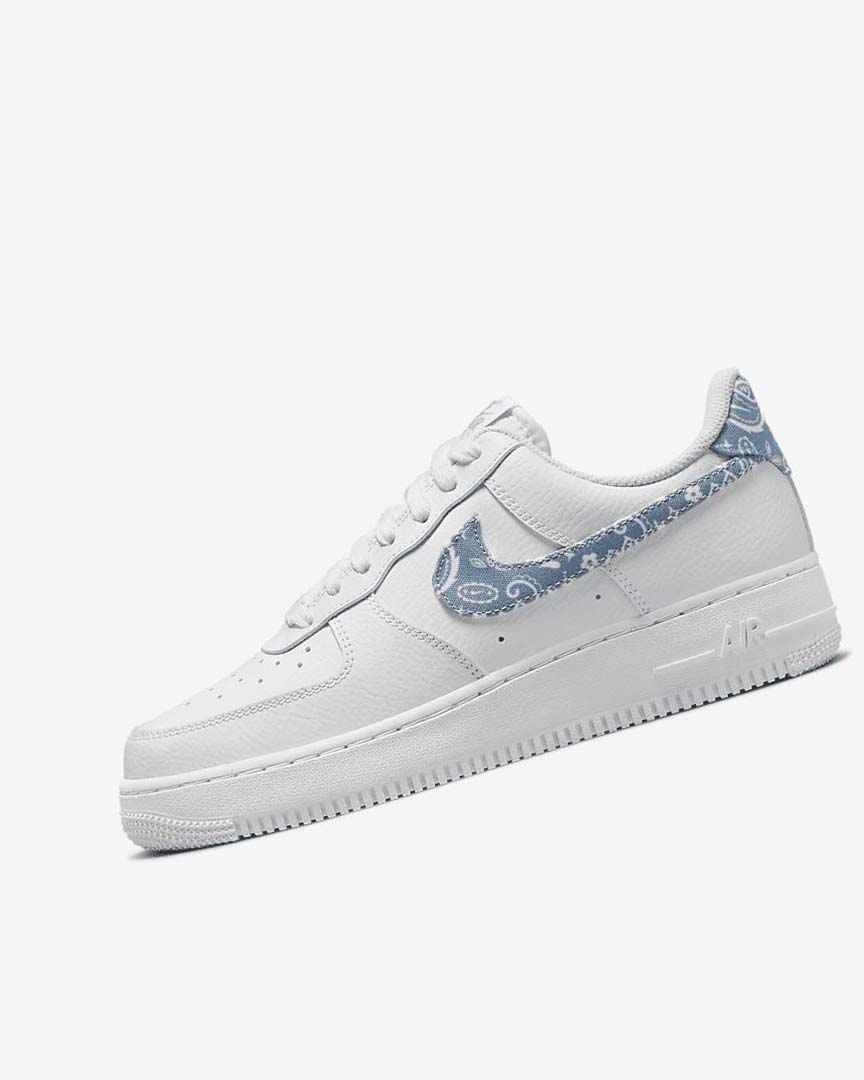 Zapatillas Nike Air Force 1 \'07 Essential Mujer Blancas Blancas Blancas Azules | AR5420