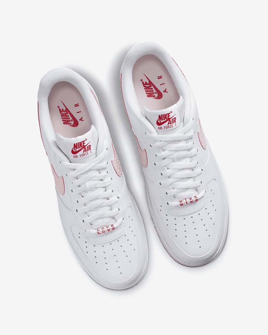 Zapatillas Nike Air Force 1 '07 Hombre Blancas Rojas | AR4511