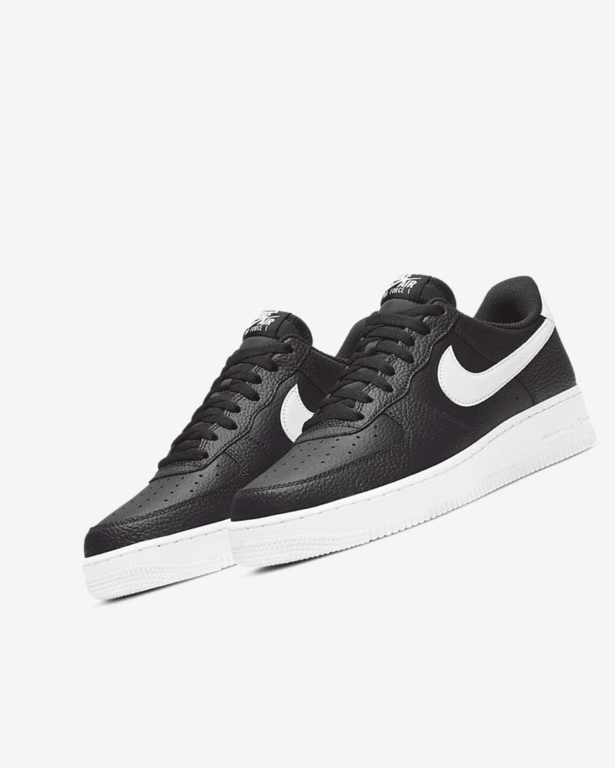 Zapatillas Nike Air Force 1 '07 Hombre Negras Blancas | AR3251