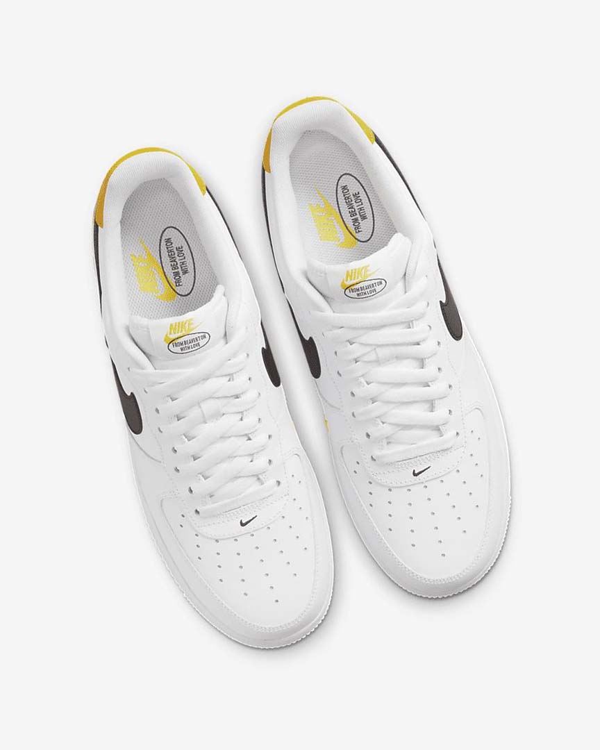 Zapatillas Nike Air Force 1 '07 LV8 Hombre Blancas Amarillo Negras | AR2427