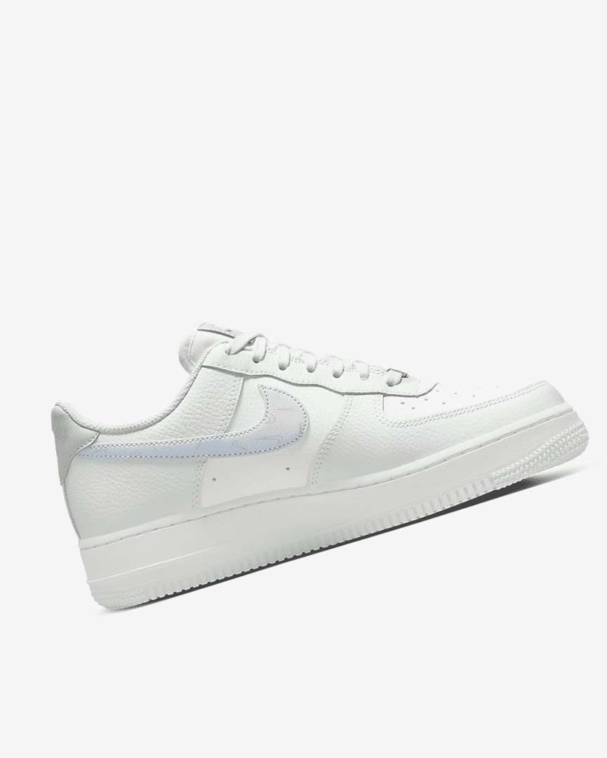 Zapatillas Nike Air Force 1 '07 Mujer Blancas Metal Plateadas Azules Claro | AR4698