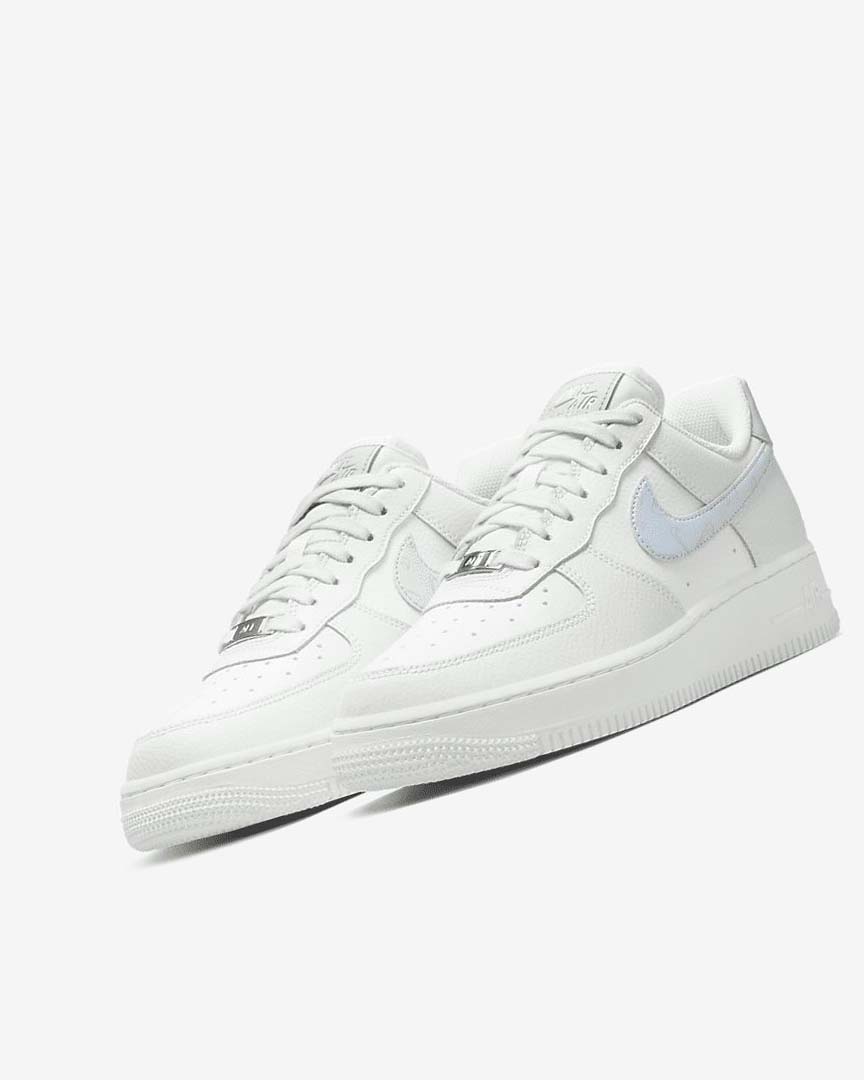 Zapatillas Nike Air Force 1 '07 Mujer Blancas Metal Plateadas Azules Claro | AR4698