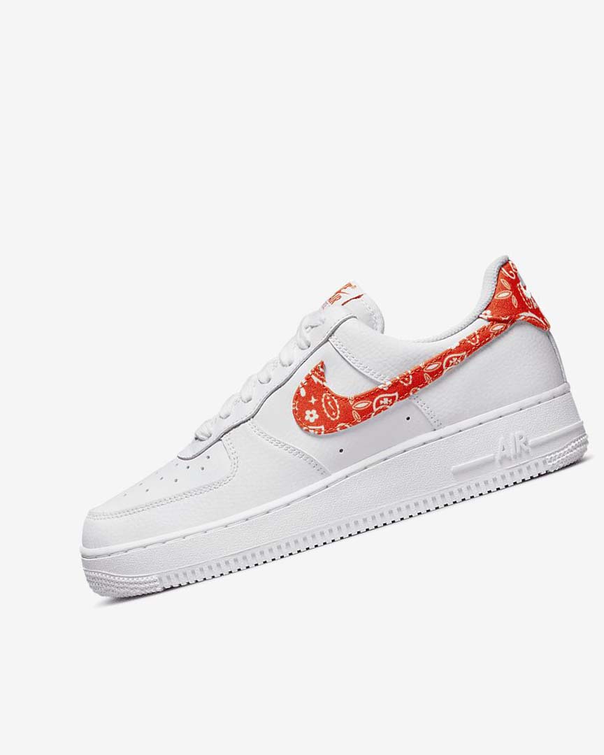 Zapatillas Nike Air Force 1 \'07 Mujer Blancas Blancas Naranjas | AR5271