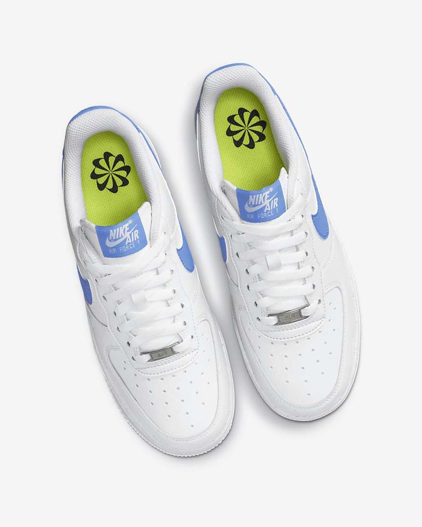 Zapatillas Nike Air Force 1 '07 Next Nature Mujer Blancas Metal Plateadas Azules | AR4916