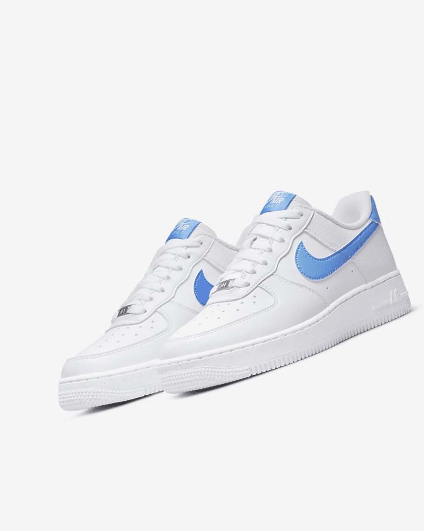 Zapatillas Nike Air Force 1 '07 Next Nature Mujer Blancas Metal Plateadas Azules | AR4916