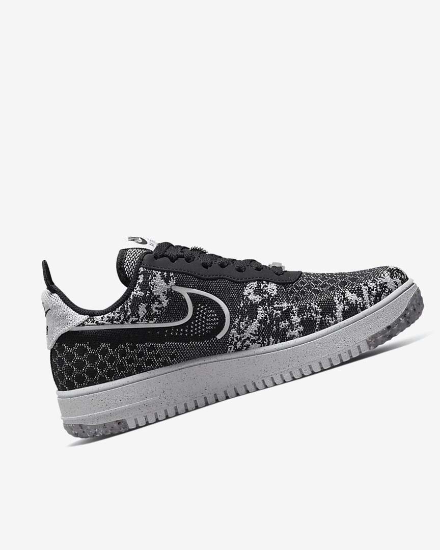 Zapatillas Nike Air Force 1 Crater Flyknit Next Nature Hombre Negras Blancas Plateadas Negras | AR4929