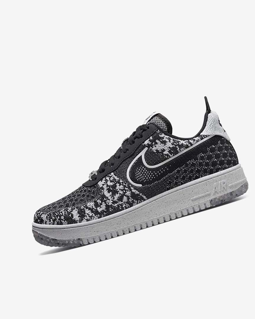 Zapatillas Nike Air Force 1 Crater Flyknit Next Nature Hombre Negras Blancas Plateadas Negras | AR4929