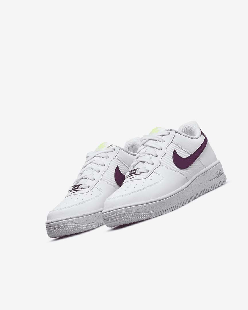 Zapatillas Nike Air Force 1 Crater Next Nature Niña Blancas Plateadas | AR1124