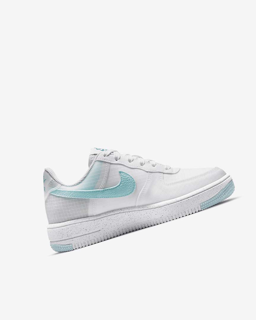 Zapatillas Nike Air Force 1 Crater Niña Blancas Azules | AR4693