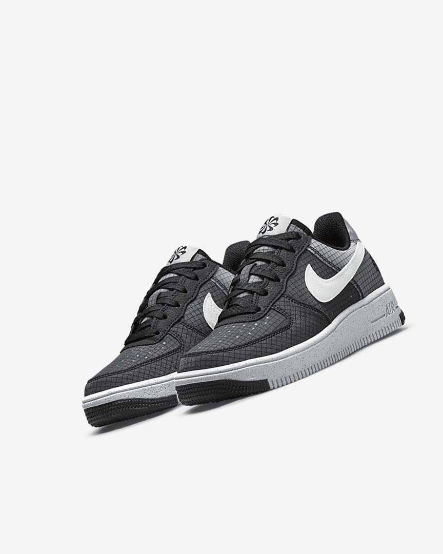 Zapatillas Nike Air Force 1 Crater Niña Negras Blancas | AR5321