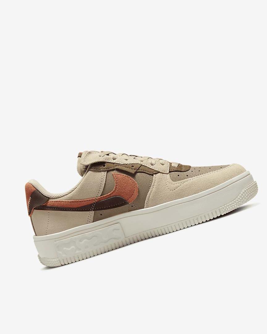 Zapatillas Nike Air Force 1 Fontanka Mujer Burdeos Kaki | AR2214