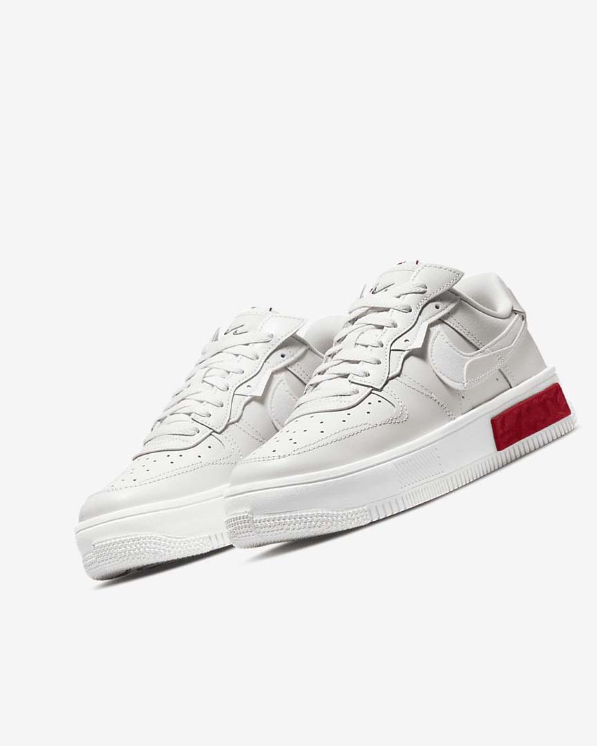 Zapatillas Nike Air Force 1 Fontanka Mujer Blancas Rojas | AR3216