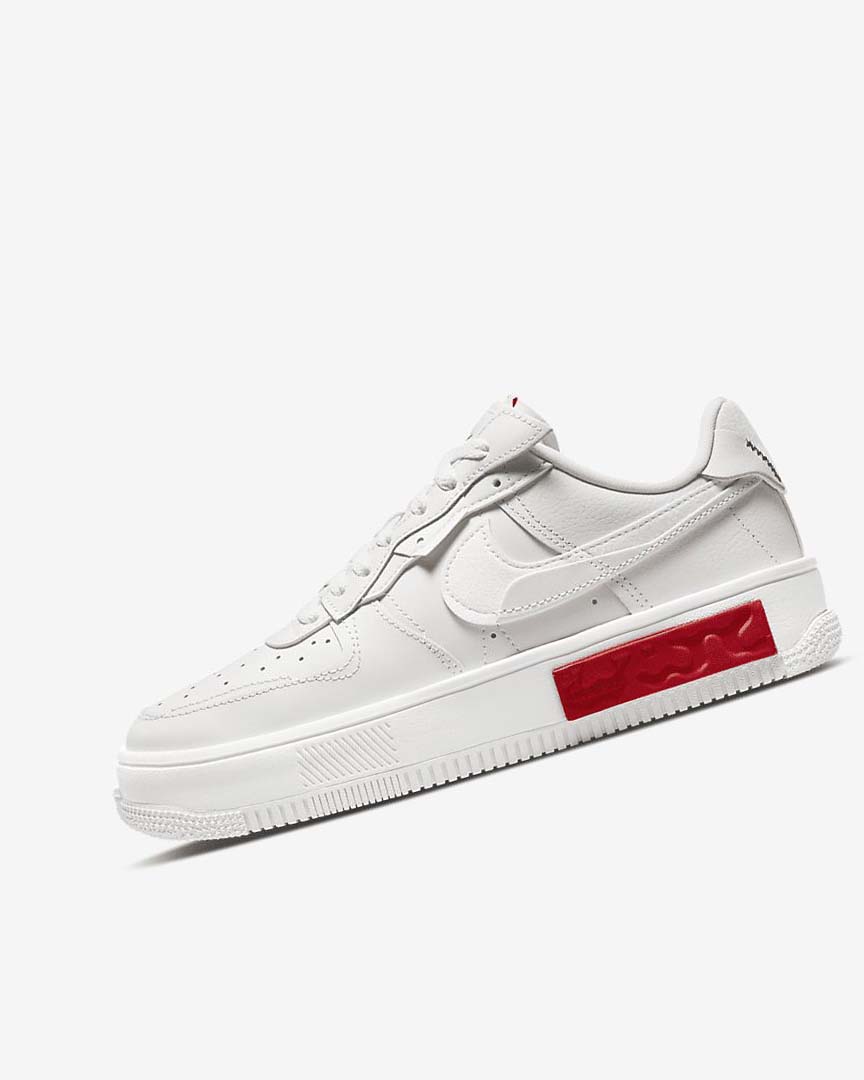 Zapatillas Nike Air Force 1 Fontanka Mujer Blancas Rojas | AR3216