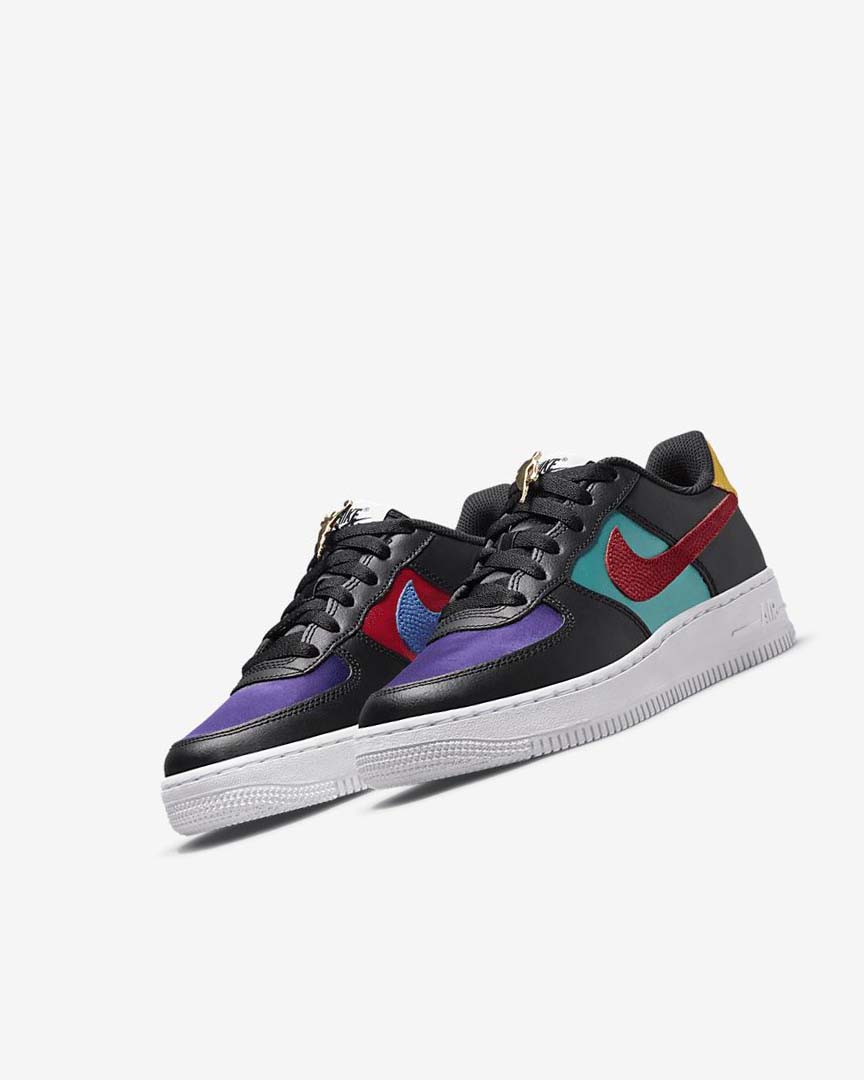 Zapatillas Nike Air Force 1 LV8 EMB Niña Negras Turquesa Moradas Rojas | AR2950