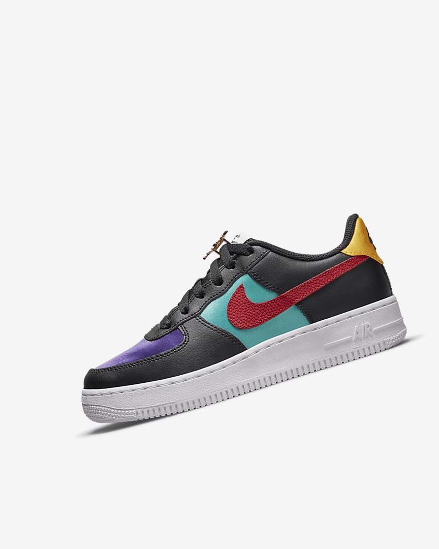 Zapatillas Nike Air Force 1 LV8 EMB Niña Negras Turquesa Moradas Rojas | AR2950