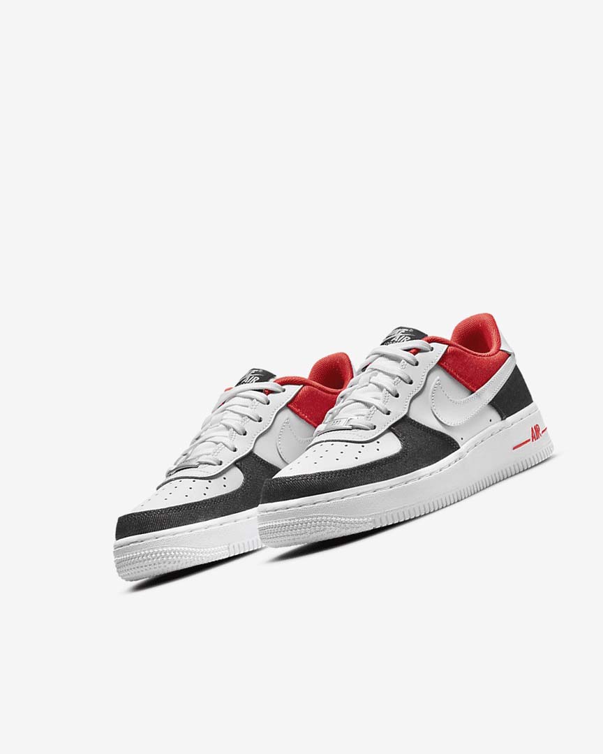 Zapatillas Nike Air Force 1 LV8 Niña Blancas Azul Marino Rojas Blancas | AR2386