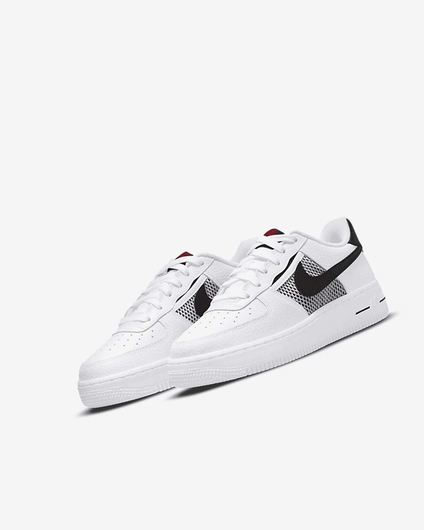 Zapatillas Nike Air Force 1 LV8 Niño Blancas Rojas Blancas Negras | AR5221