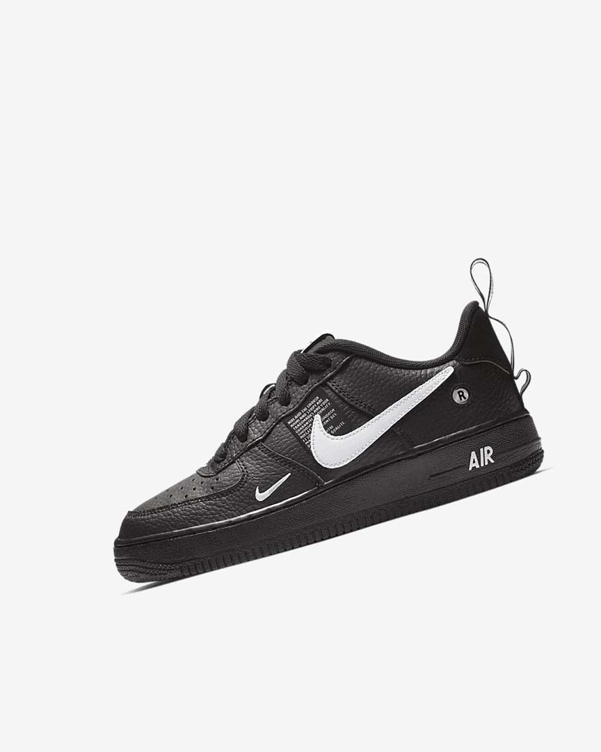 Zapatillas Nike Air Force 1 LV8 Utility Niño Negras Negras Amarillo Blancas | AR3077