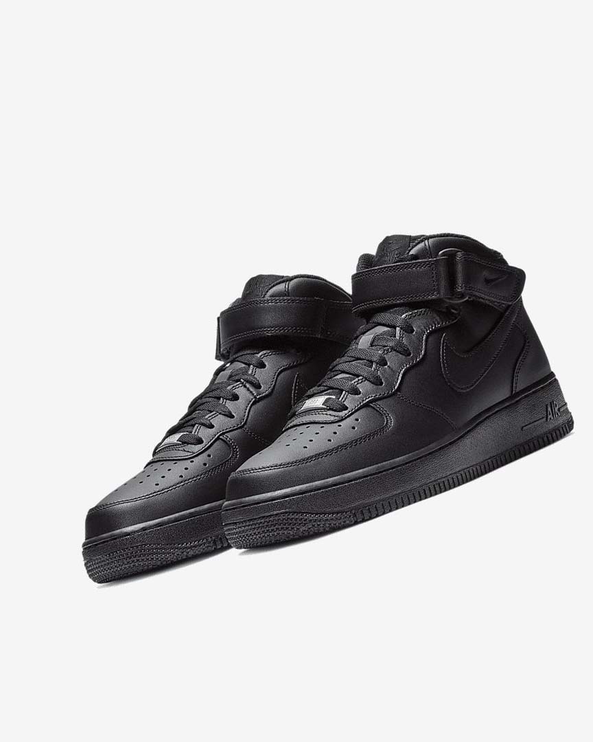 Zapatillas Nike Air Force 1 Mid '07 Hombre Negras Negras | AR2399