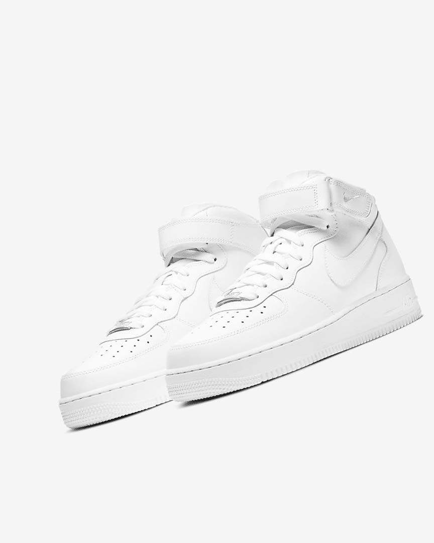 Zapatillas Nike Air Force 1 Mid '07 Hombre Blancas Blancas | AR4839