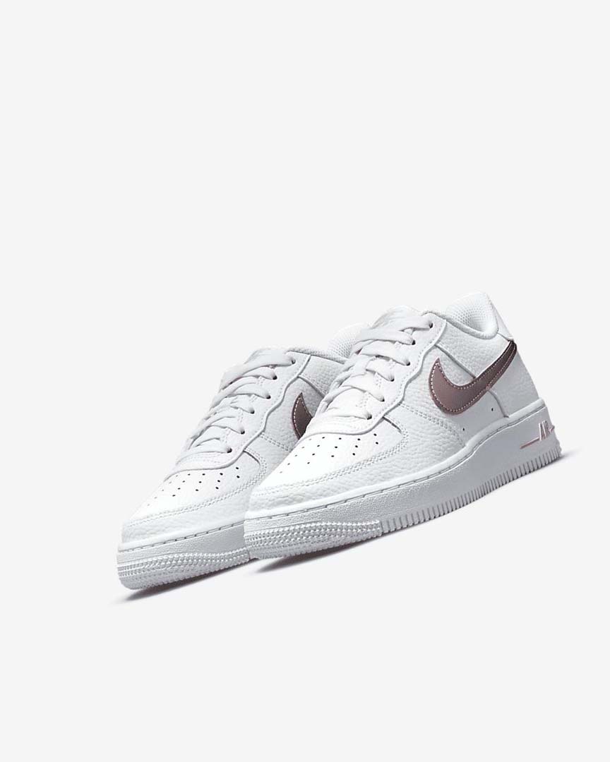 Zapatillas Nike Air Force 1 Niña Blancas Rosas | AR2307