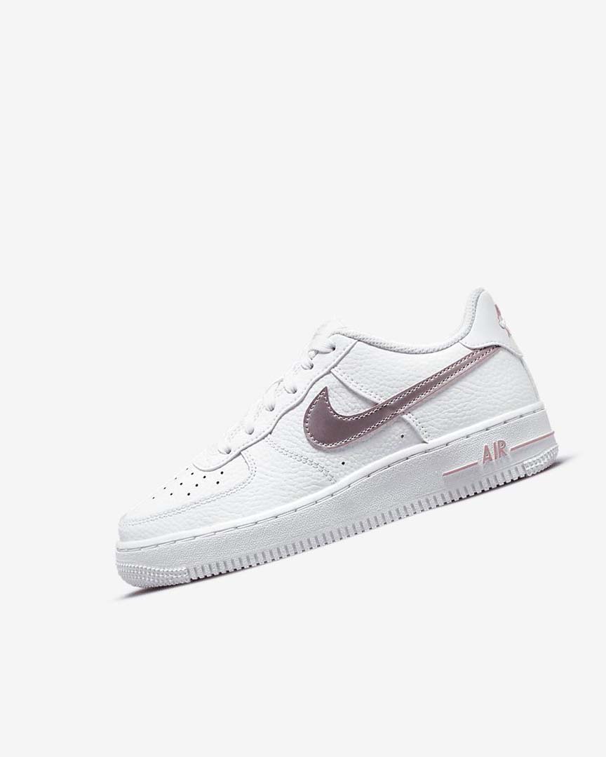 Zapatillas Nike Air Force 1 Niña Blancas Rosas | AR2307