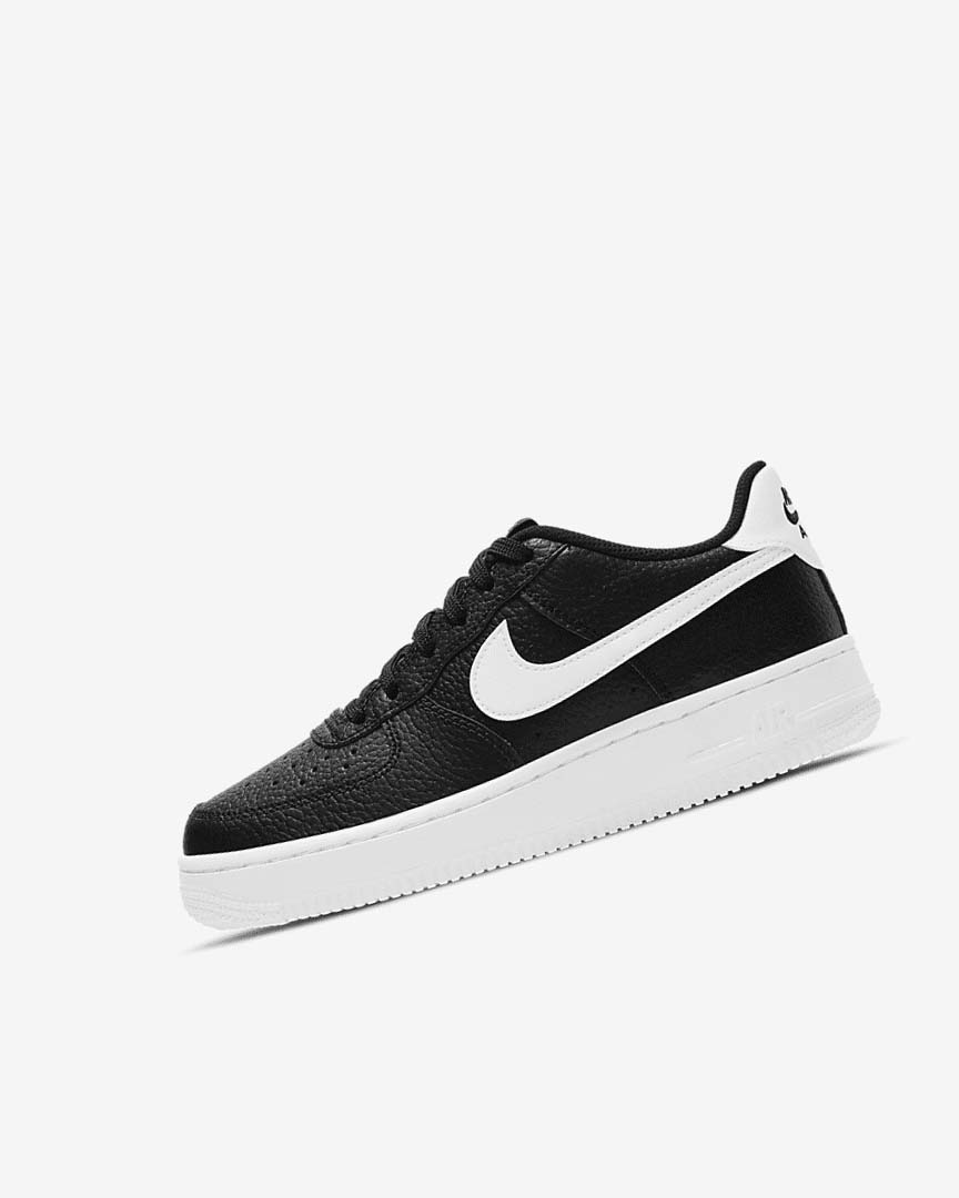 Zapatillas Nike Air Force 1 Niña Negras Blancas | AR2957