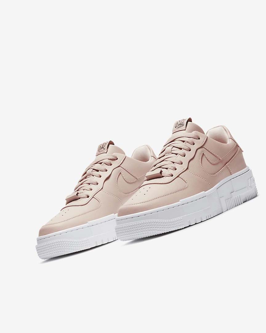 Zapatillas Nike Air Force 1 Pixel Mujer Beige Negras Blancas Beige | AR2562