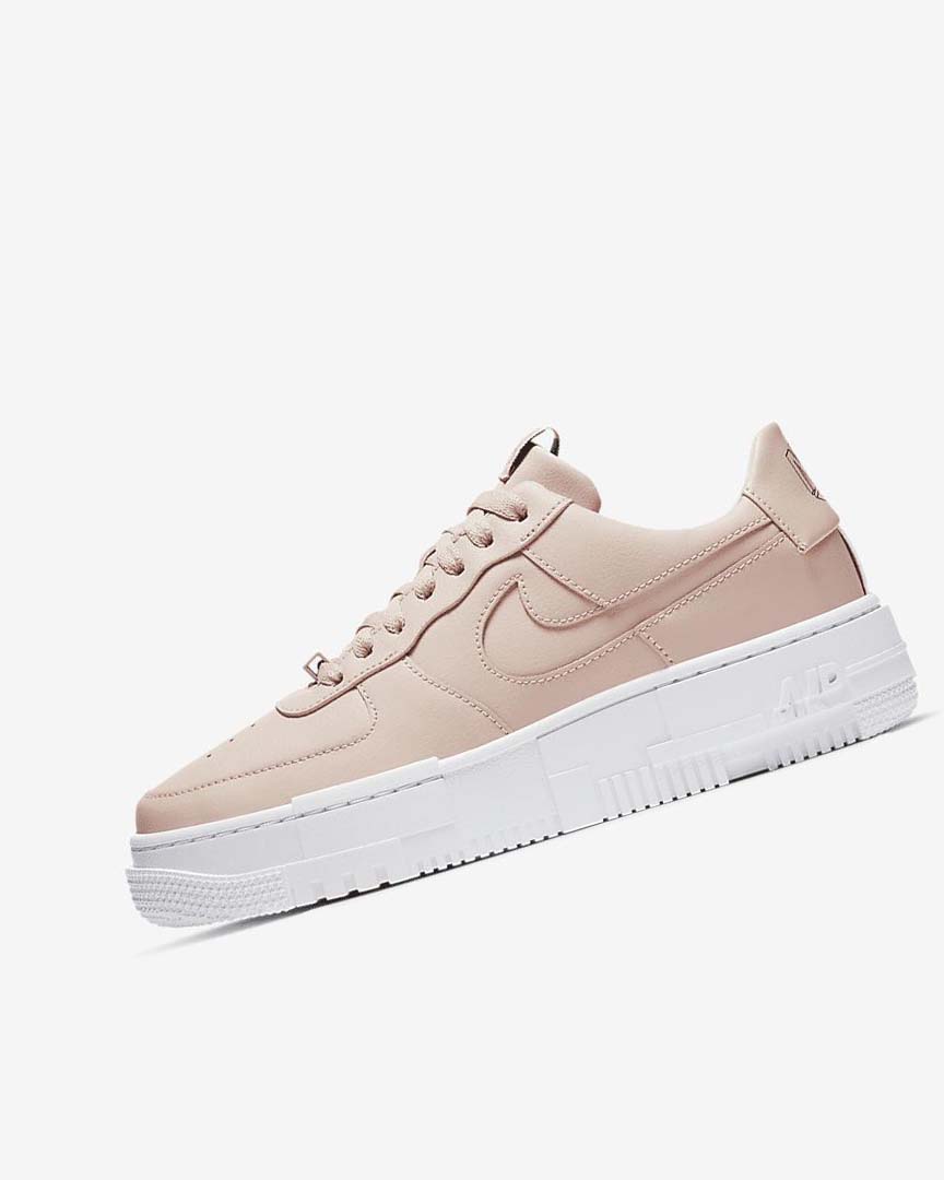 Zapatillas Nike Air Force 1 Pixel Mujer Beige Negras Blancas Beige | AR2562