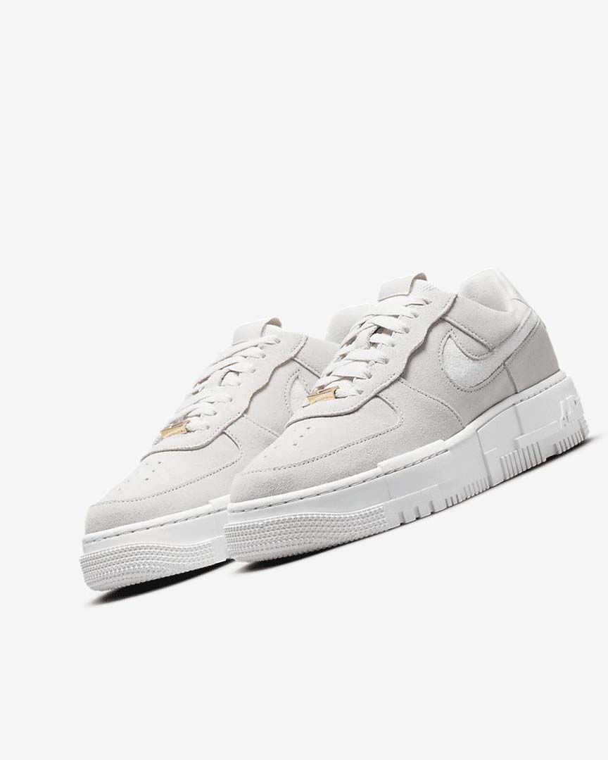 Zapatillas Nike Air Force 1 Pixel Mujer Blancas Beige Claro Rosas | AR2825