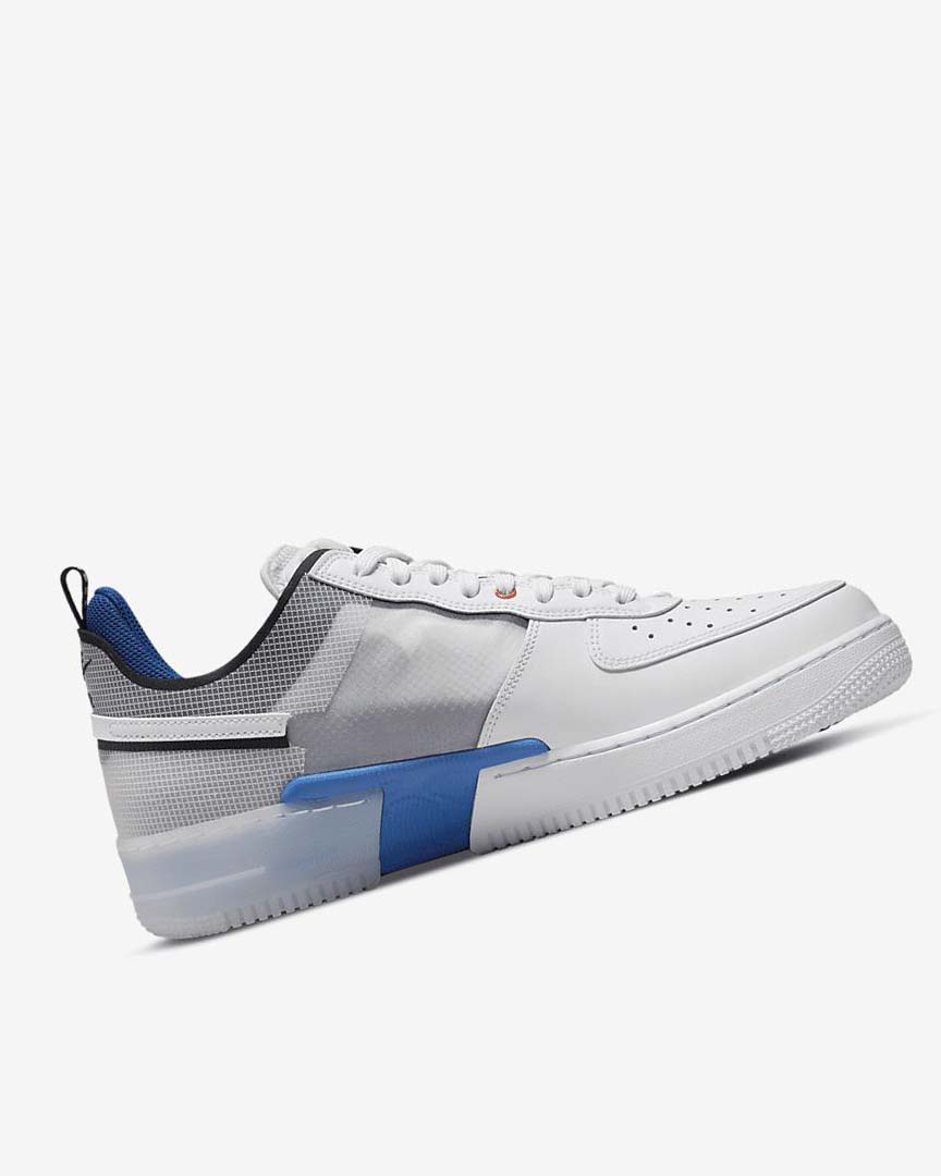 Zapatillas Nike Air Force 1 React Hombre Blancas Azules Claro Azul Real Oscuro Azules Blancas | AR4910