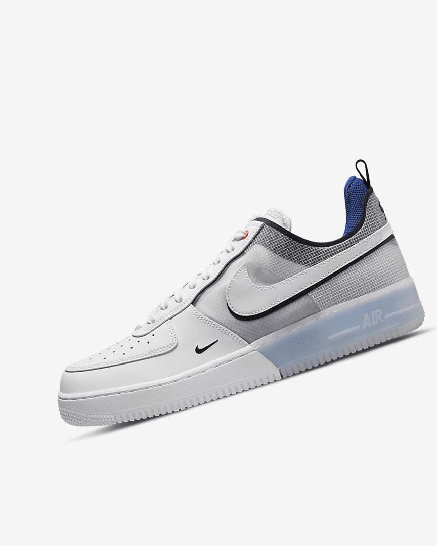 Zapatillas Nike Air Force 1 React Hombre Blancas Azules Claro Azul Real Oscuro Azules Blancas | AR4910