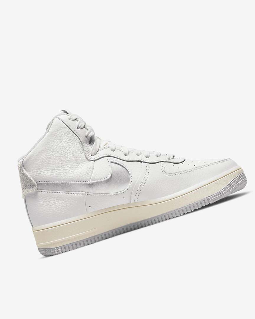 Zapatillas Nike Air Force 1 Sculpt Mujer Blancas Blancas Plateadas | AR2688