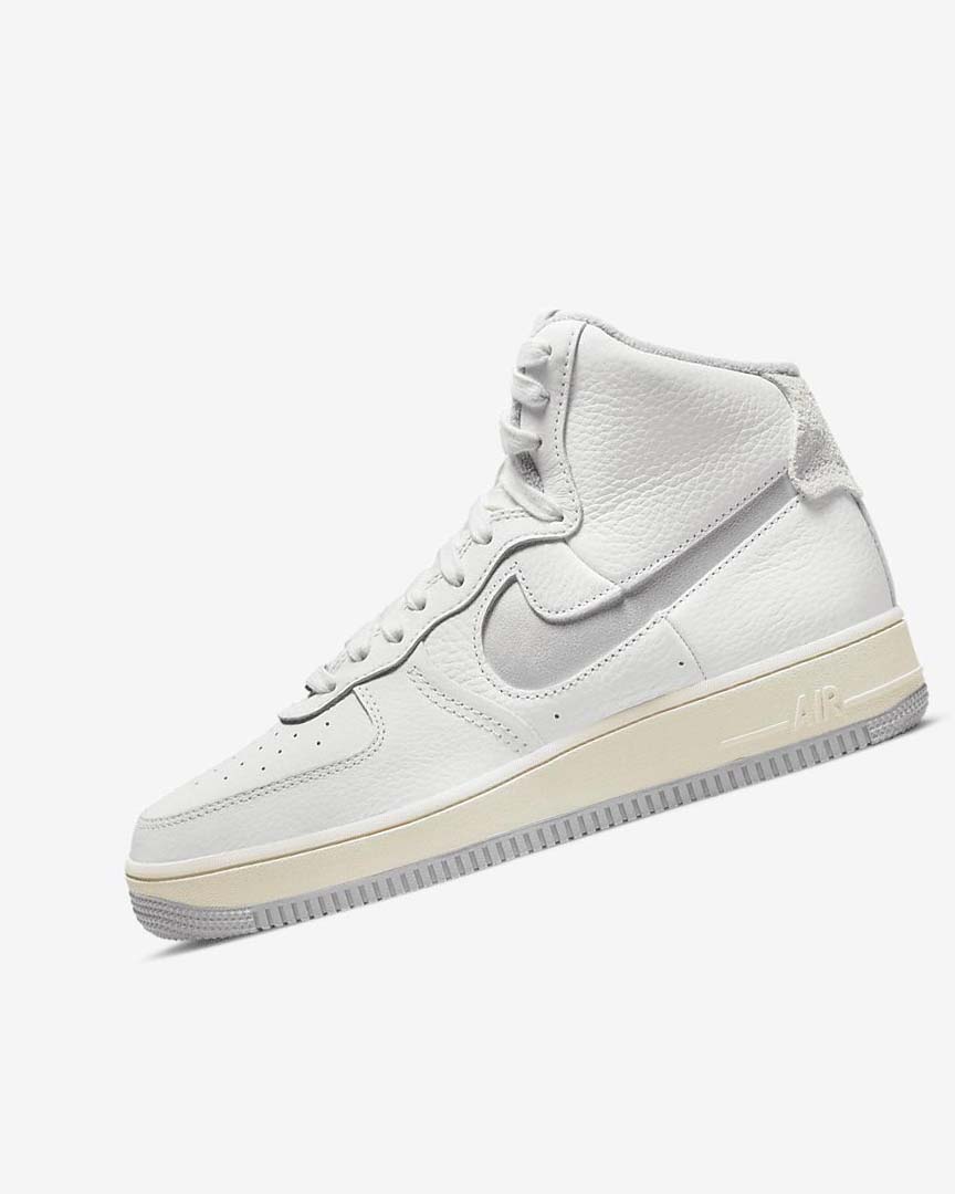 Zapatillas Nike Air Force 1 Sculpt Mujer Blancas Blancas Plateadas | AR2688