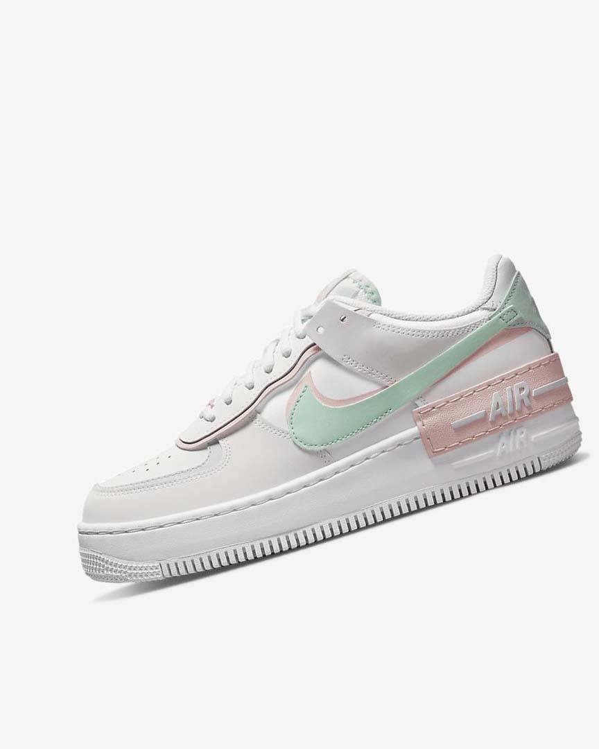 Zapatillas Nike Air Force 1 Shadow Mujer Blancas Verde Menta Gris | AR2534