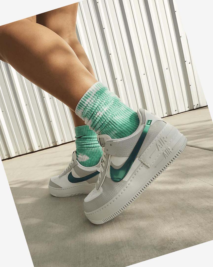 Zapatillas Nike Air Force 1 Shadow Mujer Blancas Gris Blancas | AR2924