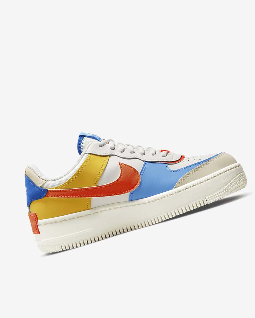 Zapatillas Nike Air Force 1 Shadow Mujer Azul Real Naranjas Azules | AR4933