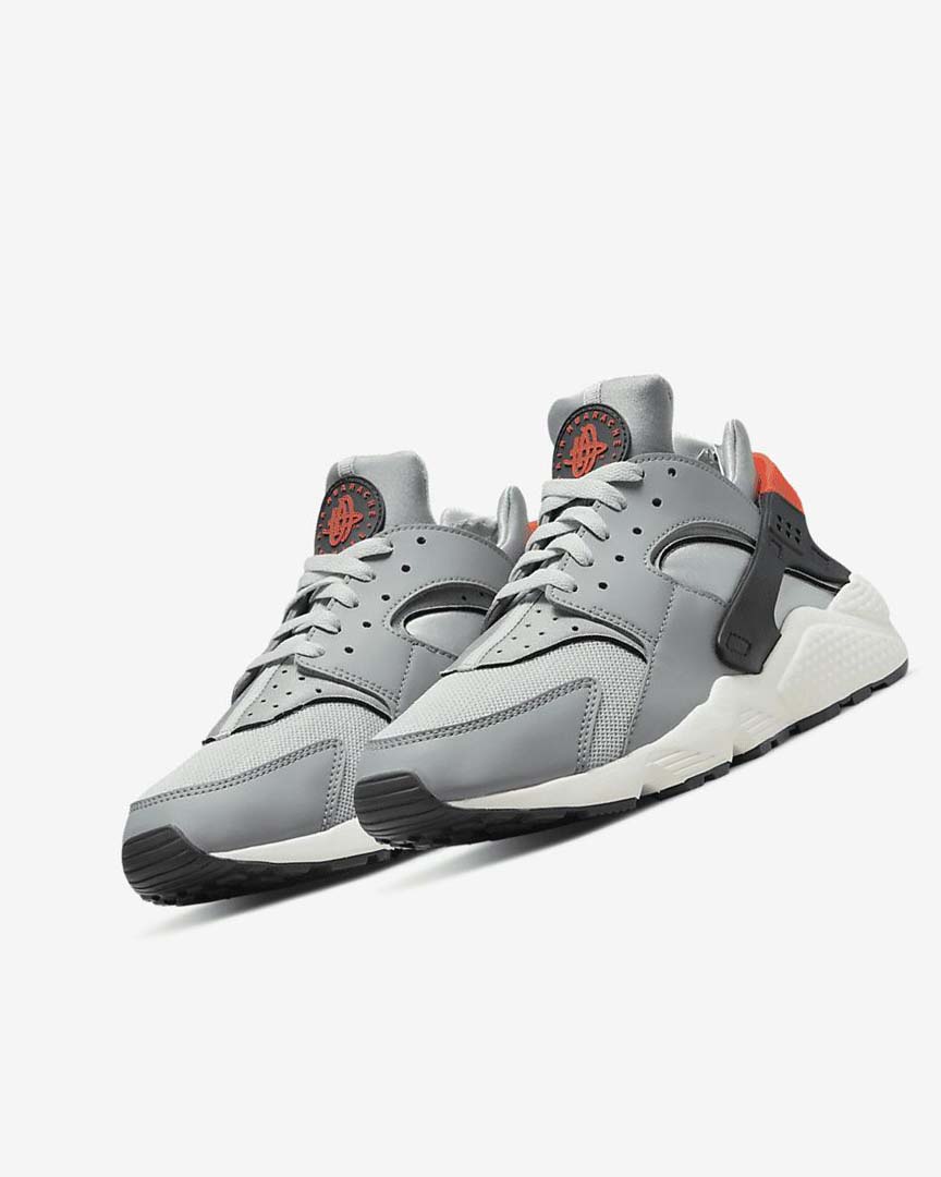 Zapatillas Nike Air Huarache Hombre Gris Gris Claro Naranjas | AR5535