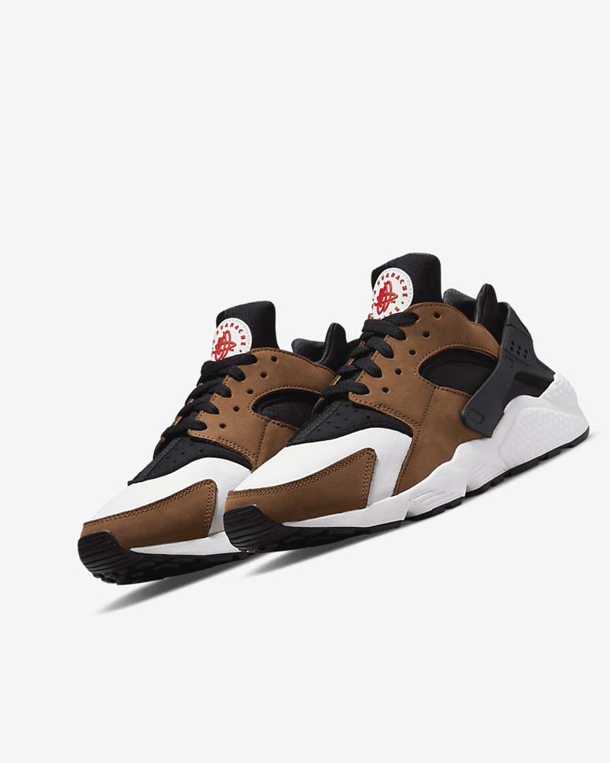 Zapatillas Nike Air Huarache LE Hombre Negras Blancas Rojas | AR5540