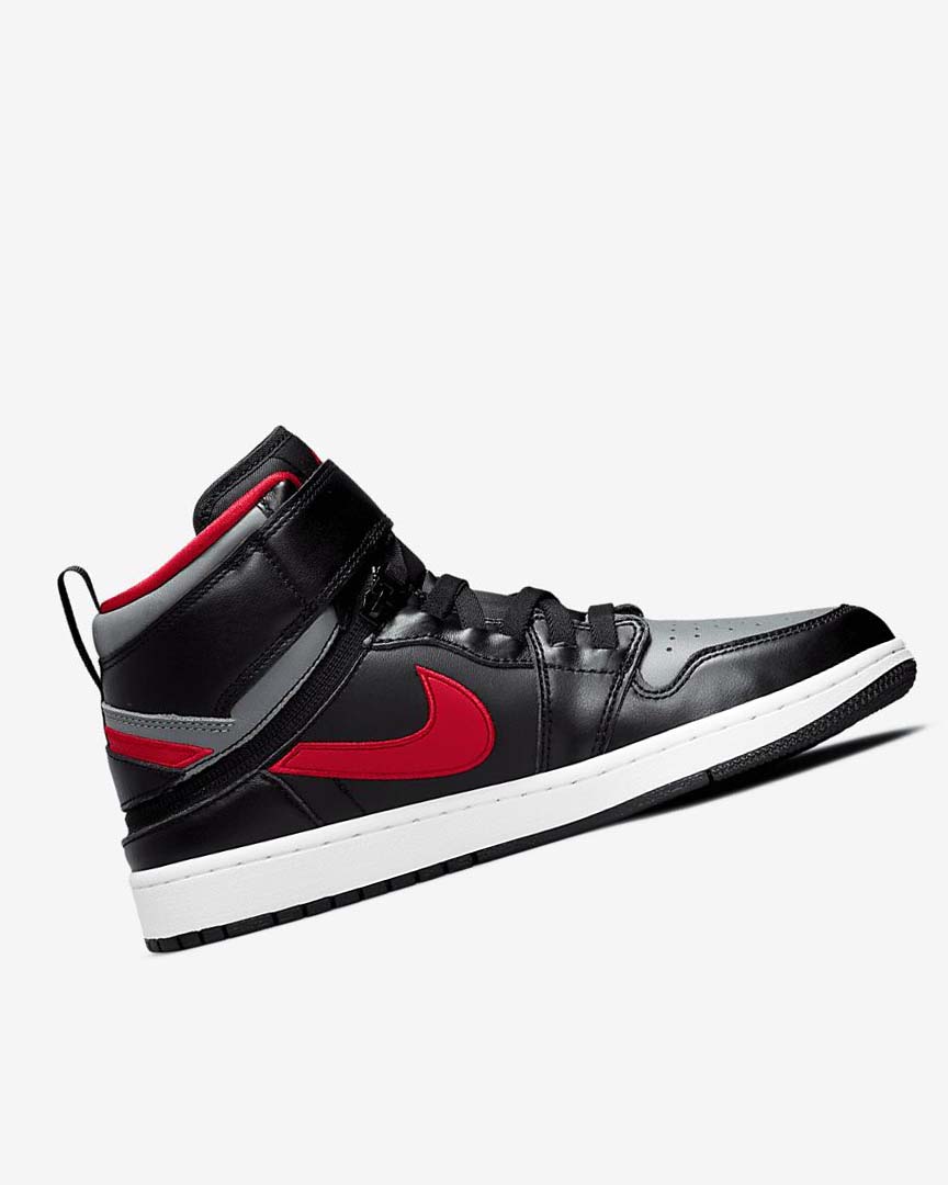 Zapatillas Nike Air Jordan 1 Hi FlyEase Hombre Negras Gris Blancas Rojas | AR4987