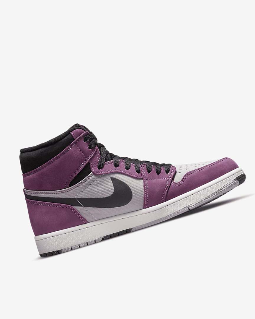 Zapatillas Nike Air Jordan 1 Hombre Burdeos Claro Gris Negras Rojas | AR2809