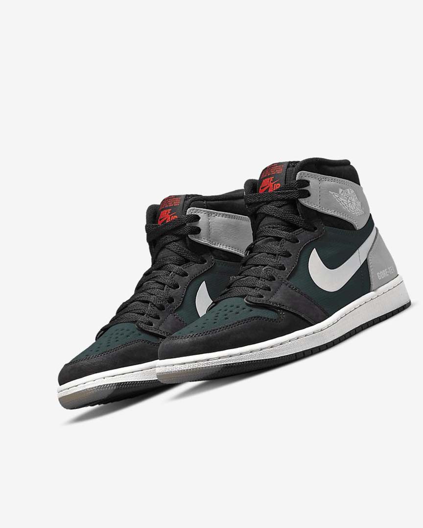 Zapatillas Nike Air Jordan 1 Hombre Negras Gris Rojas | AR2430