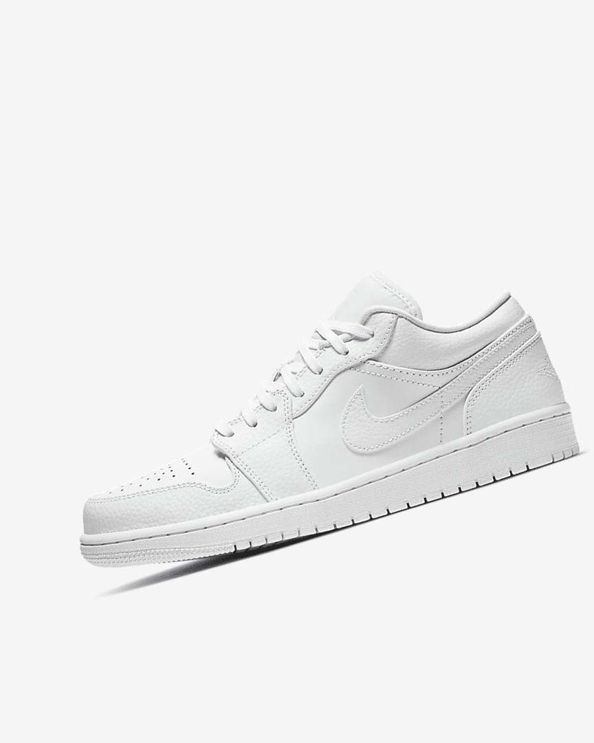 Zapatillas Nike Air Jordan 1 Low Hombre Blancas Blancas Blancas | AR1130