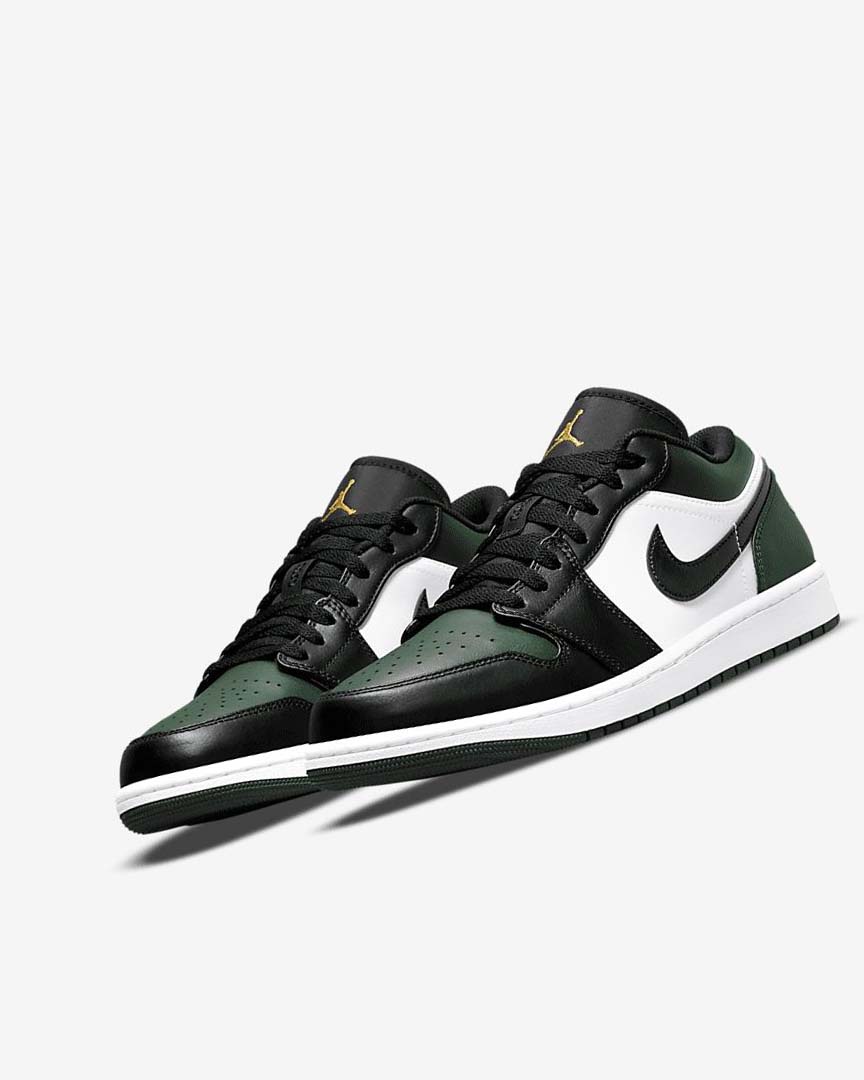 Zapatillas Nike Air Jordan 1 Low Hombre Verde Blancas Negras | AR5039