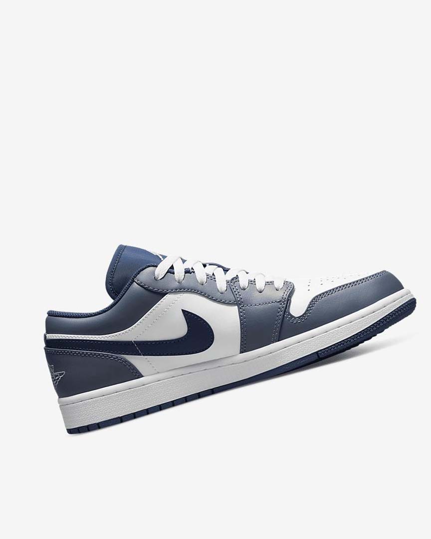 Zapatillas Nike Air Jordan 1 Low Hombre Azul Marino Blancas | AR5108