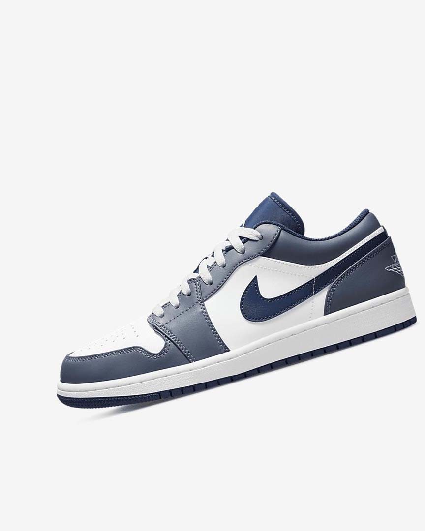 Zapatillas Nike Air Jordan 1 Low Hombre Azul Marino Blancas | AR5108